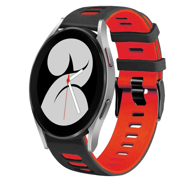 20mm Two-Color Silicone Watch Band, For Samsung Galaxy Watch 4 40mm