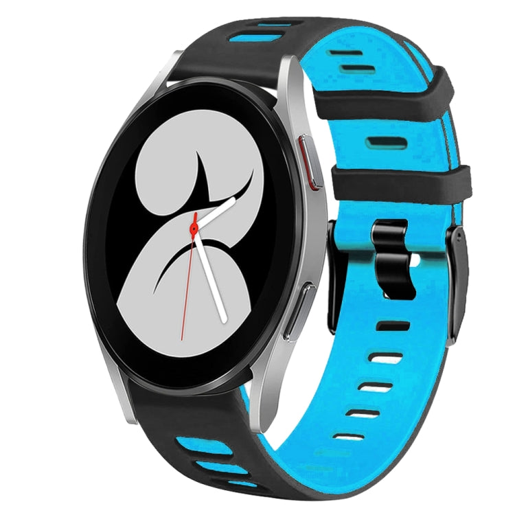 20mm Two-Color Silicone Watch Band, For Samsung Galaxy Watch 4 40mm