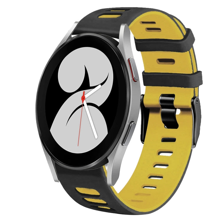 20mm Two-Color Silicone Watch Band, For Samsung Galaxy Watch 4 40mm
