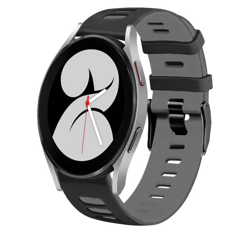 20mm Two-Color Silicone Watch Band, For Samsung Galaxy Watch 4 40mm