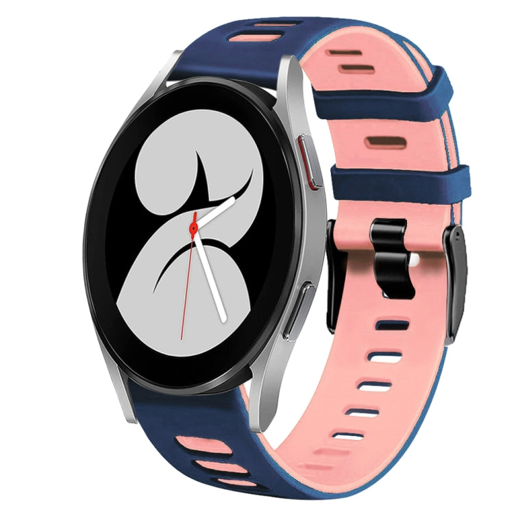 20mm Two-Color Silicone Watch Band, For Samsung Galaxy Watch 4 40mm