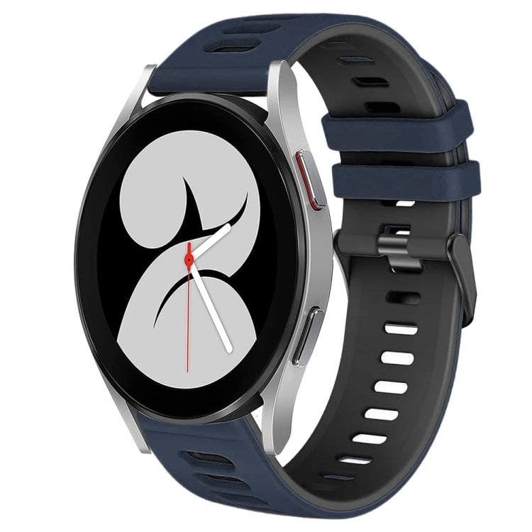 20mm Two-Color Silicone Watch Band, For Samsung Galaxy Watch 4 40mm