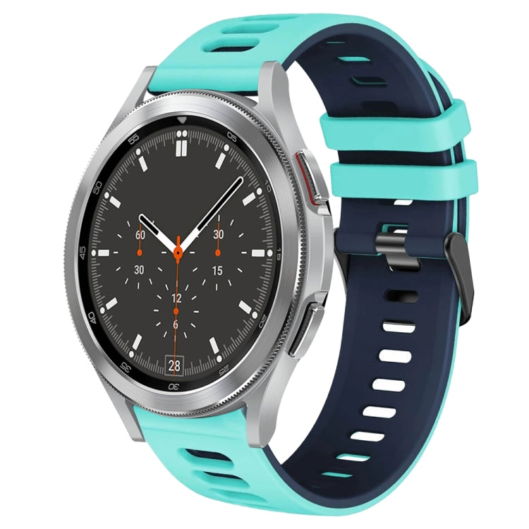 20mm Two-Color Silicone Watch Band, For Samsung Galaxy Watch 4 Classic 46mm
