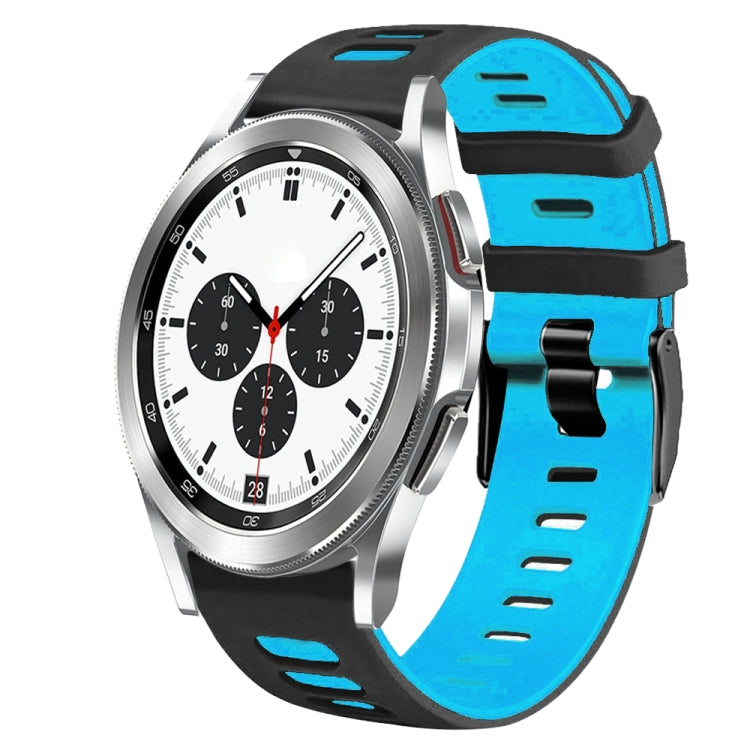 20mm Two-Color Silicone Watch Band, For Samsung Galaxy Watch 4 Classic 42mm