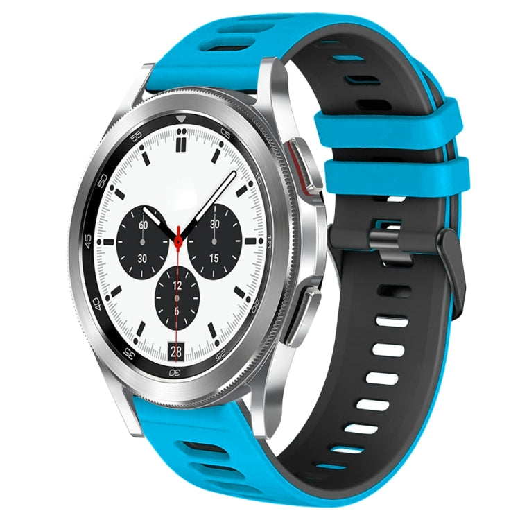 20mm Two-Color Silicone Watch Band, For Samsung Galaxy Watch 4 Classic 42mm