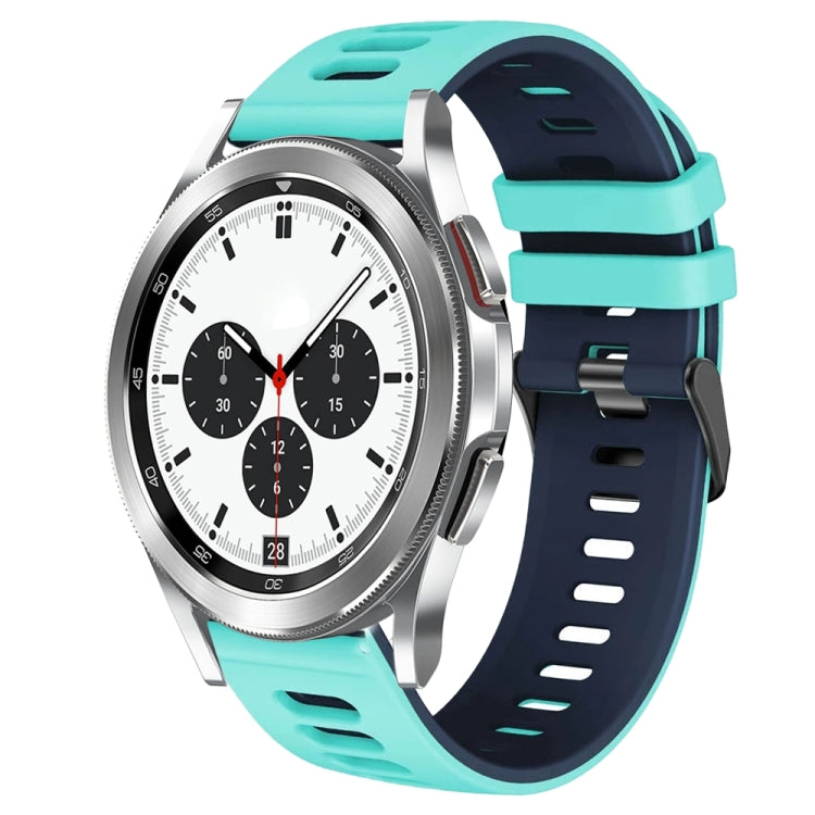 20mm Two-Color Silicone Watch Band, For Samsung Galaxy Watch 4 Classic 42mm