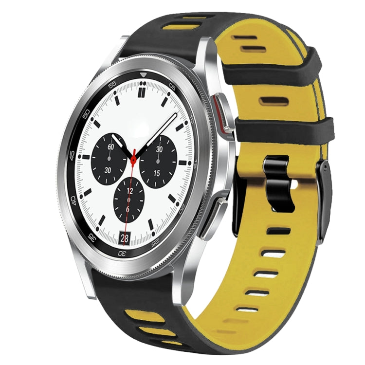20mm Two-Color Silicone Watch Band, For Samsung Galaxy Watch 4 Classic 42mm