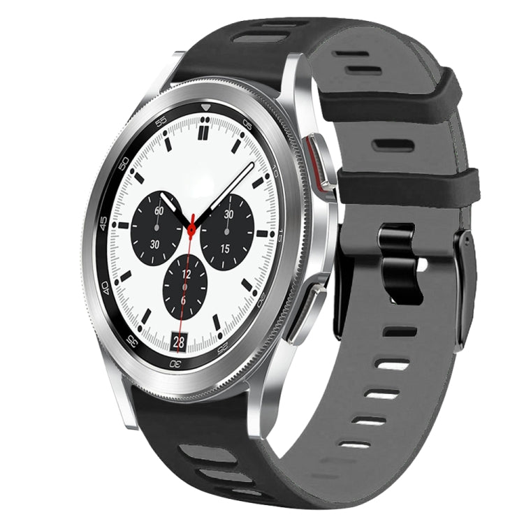 20mm Two-Color Silicone Watch Band, For Samsung Galaxy Watch 4 Classic 42mm
