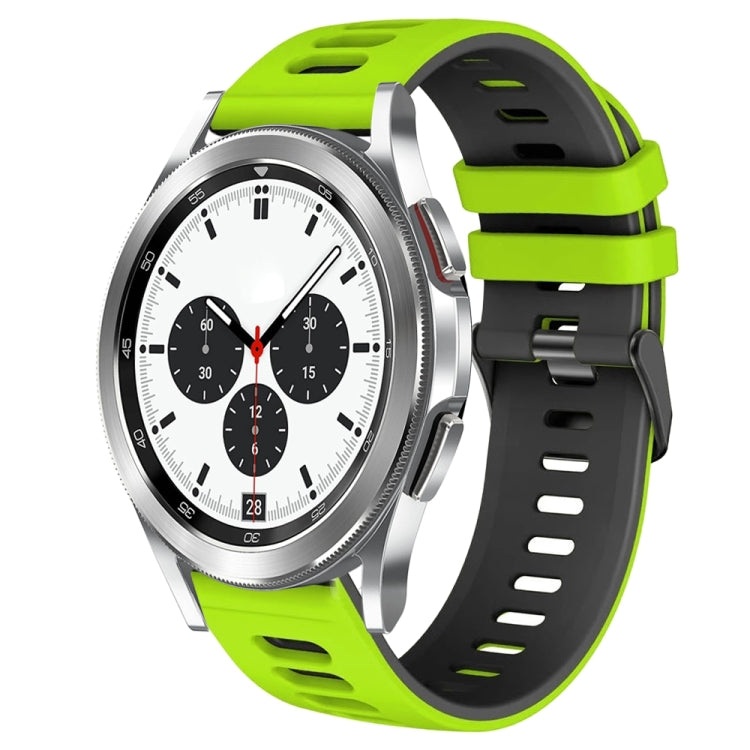 20mm Two-Color Silicone Watch Band, For Samsung Galaxy Watch 4 Classic 42mm