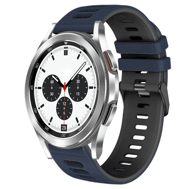 20mm Two-Color Silicone Watch Band, For Samsung Galaxy Watch 4 Classic 42mm