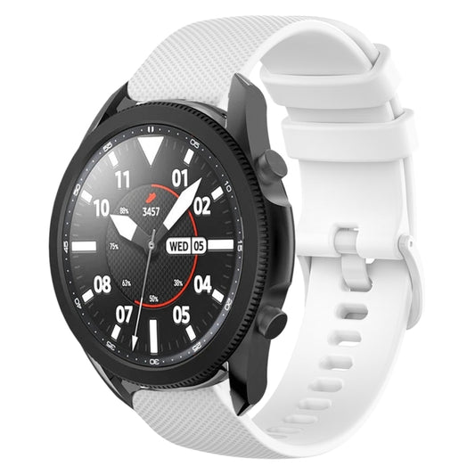 20mm Plaid Solid Color Silicone Watch Band, For Samsung Galaxy Watch5 Pro 45mm, For Samsung Galaxy Watch4 40mm