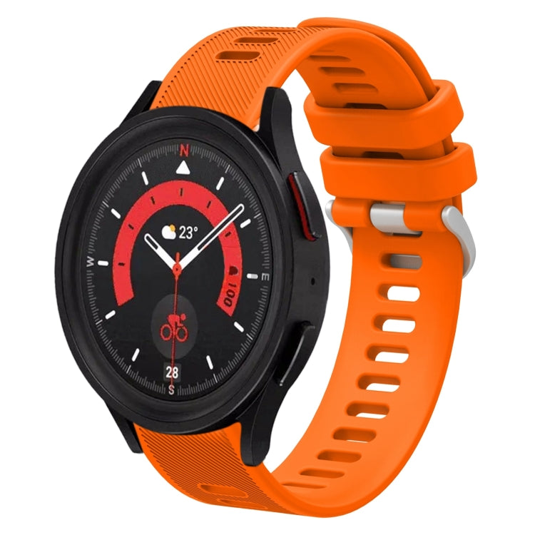 20mm Twill Solid Color Silicone Watch Band, For Samsung Galaxy Watch5 40mm, For Samsung Galaxy Watch5 44mm