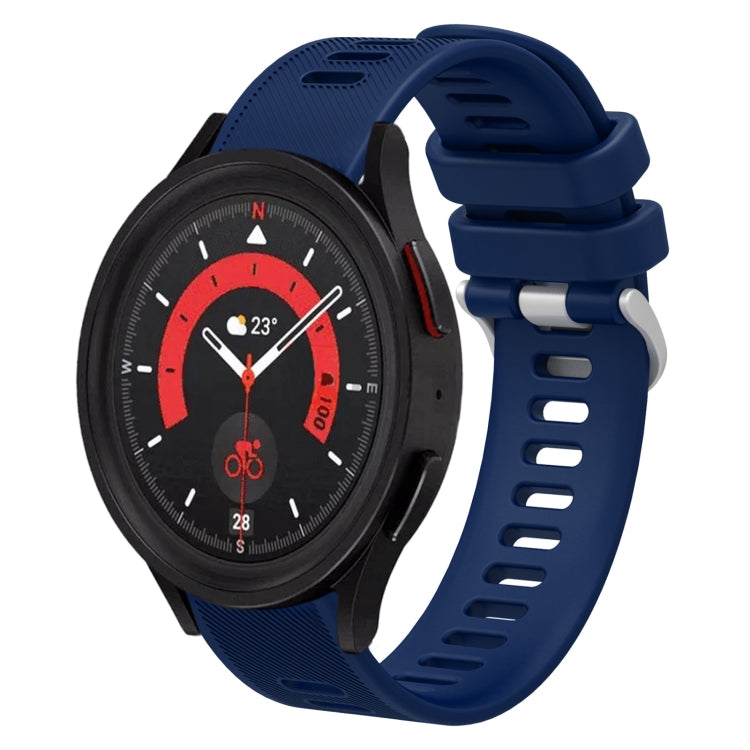 20mm Twill Solid Color Silicone Watch Band, For Samsung Galaxy Watch5 40mm, For Samsung Galaxy Watch5 44mm