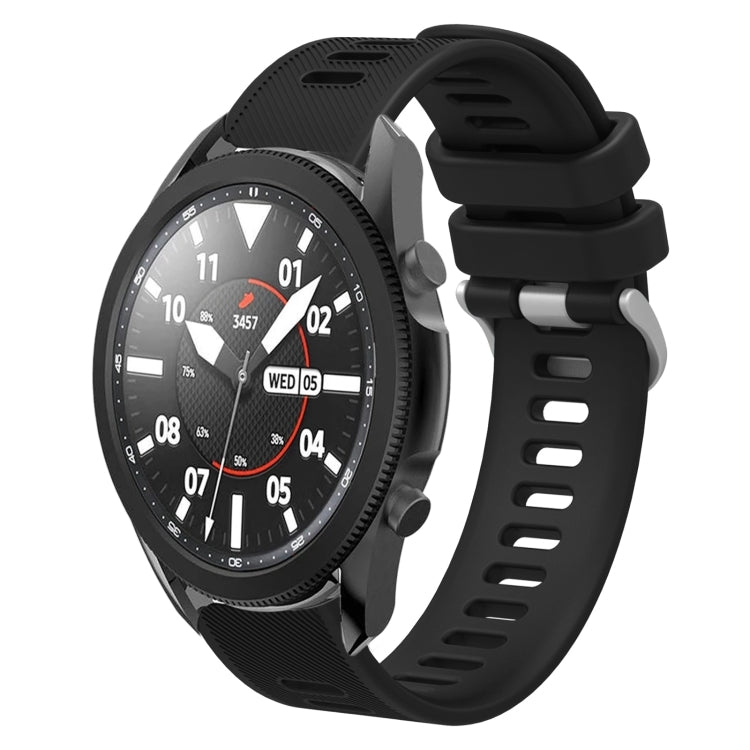 20mm Twill Solid Color Silicone Watch Band, For Samsung Galaxy Watch5 Pro  45mm, For Samsung Galaxy Watch4 40mm