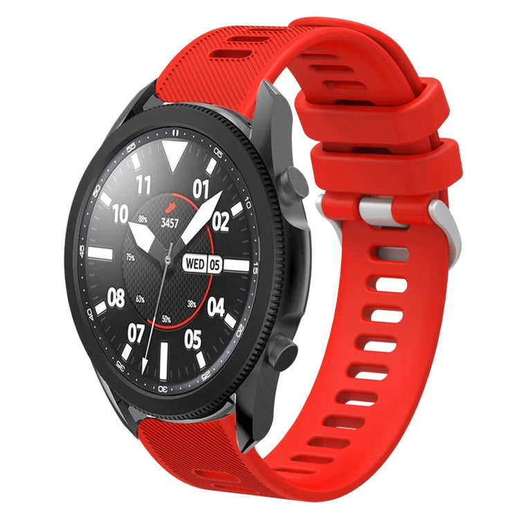 20mm Twill Solid Color Silicone Watch Band, For Samsung Galaxy Watch5 Pro  45mm, For Samsung Galaxy Watch4 40mm