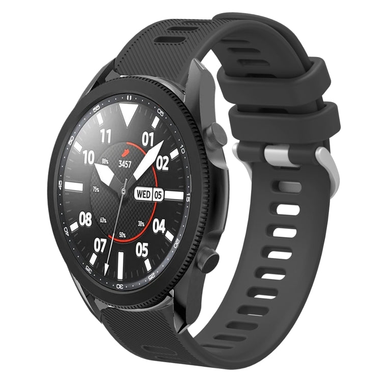 20mm Twill Solid Color Silicone Watch Band, For Samsung Galaxy Watch5 Pro  45mm, For Samsung Galaxy Watch4 40mm