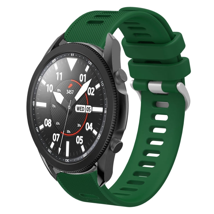 20mm Twill Solid Color Silicone Watch Band, For Samsung Galaxy Watch5 Pro  45mm, For Samsung Galaxy Watch4 40mm
