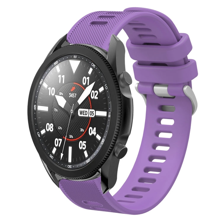 20mm Twill Solid Color Silicone Watch Band, For Samsung Galaxy Watch5 Pro  45mm, For Samsung Galaxy Watch4 40mm