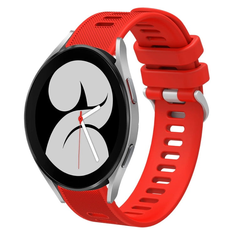 20mm Twill Solid Color Silicone Watch Band, For Samsung Galaxy Watch5 Pro  45mm, For Samsung Galaxy Watch4 40mm