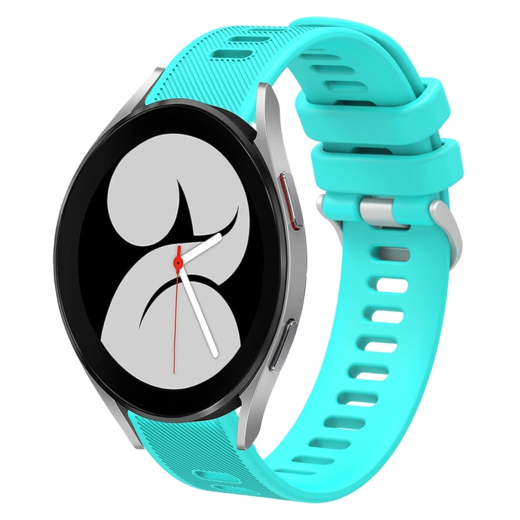 20mm Twill Solid Color Silicone Watch Band, For Samsung Galaxy Watch5 Pro  45mm, For Samsung Galaxy Watch4 40mm