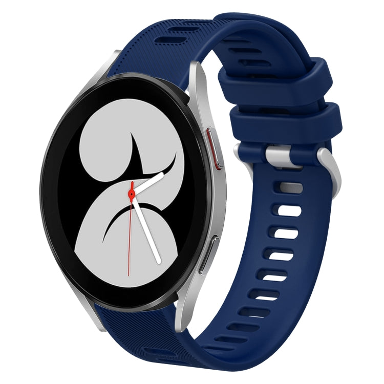 20mm Twill Solid Color Silicone Watch Band, For Samsung Galaxy Watch5 Pro  45mm, For Samsung Galaxy Watch4 40mm