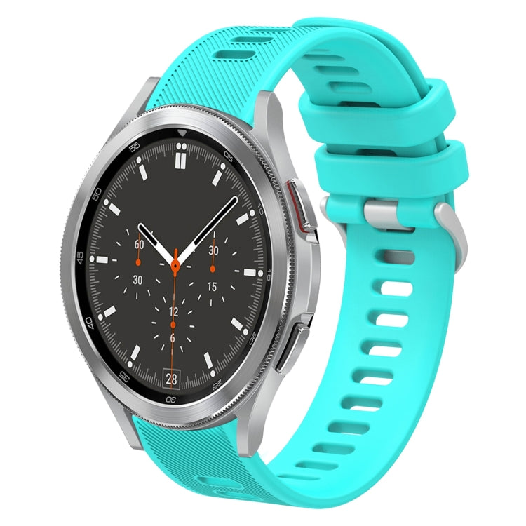 20mm Twill Solid Color Silicone Watch Band, For Samsung Galaxy Watch4 44mm, For Samsung Galaxy Watch4 Classic 46mm
