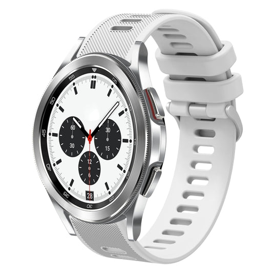 20mm Twill Solid Color Silicone Watch Band, For Samsung Galaxy Watch4 Classic 42mm, For Samsung Galaxy Watch Active 2