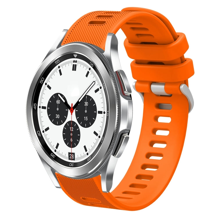 20mm Twill Solid Color Silicone Watch Band, For Samsung Galaxy Watch4 Classic 42mm, For Samsung Galaxy Watch Active 2