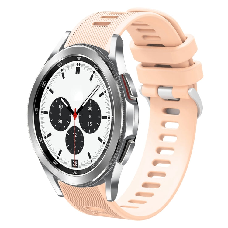 20mm Twill Solid Color Silicone Watch Band, For Samsung Galaxy Watch4 Classic 42mm, For Samsung Galaxy Watch Active 2