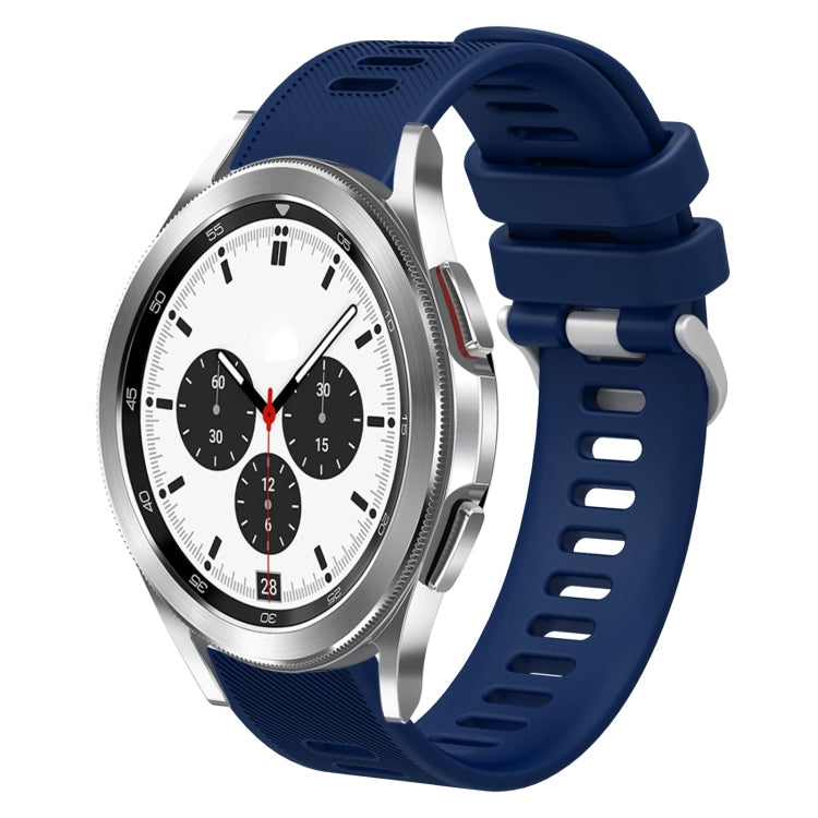 20mm Twill Solid Color Silicone Watch Band, For Samsung Galaxy Watch4 Classic 42mm, For Samsung Galaxy Watch Active 2
