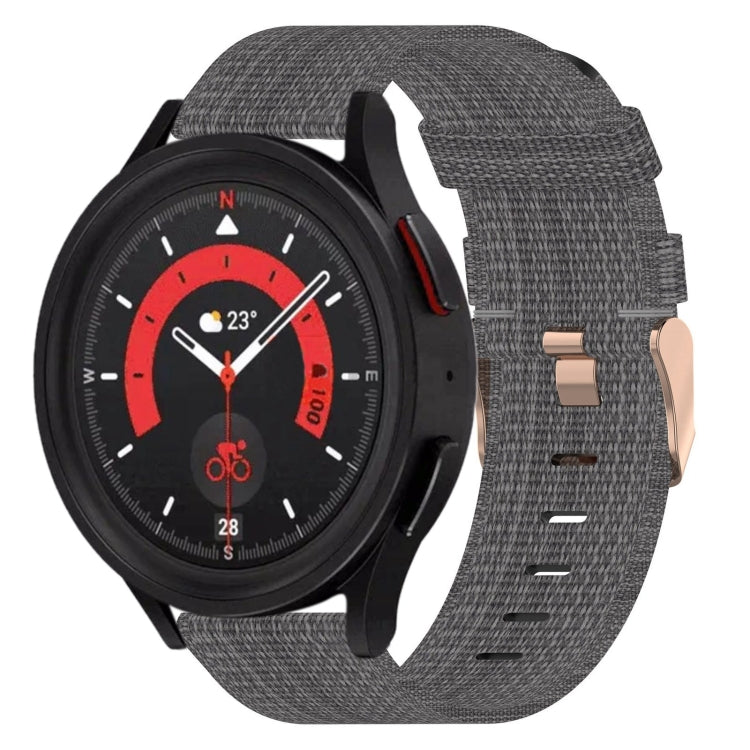 20mm Nylon Woven Watch Band, For Samsung Galaxy Watch5 40mm, For Samsung Galaxy Watch5 44mm, For Samsung Galaxy Watch5 Pro 45mm