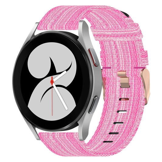 20mm Nylon Woven Watch Band, For Samsung Galaxy Watch4 40mm, For Samsung Galaxy Watch4 44mm, For Samsung Galaxy Watch4 Classic 46mm