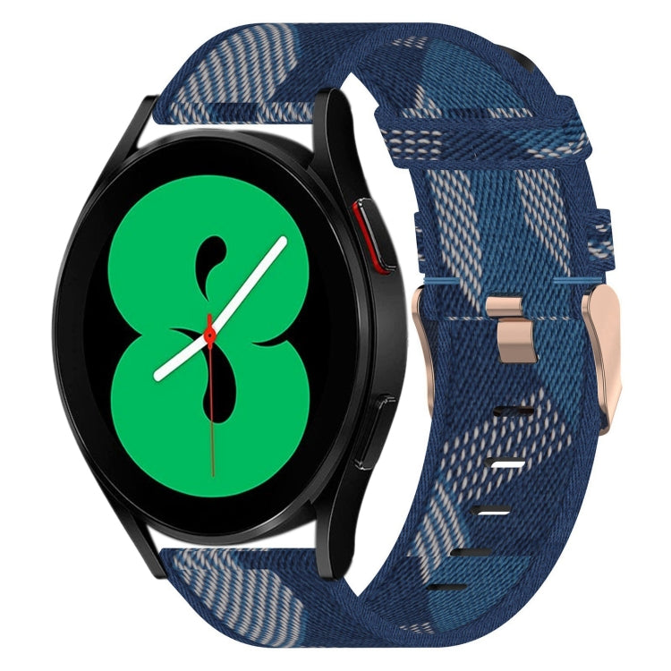 20mm Nylon Woven Watch Band, For Samsung Galaxy Watch4 40mm, For Samsung Galaxy Watch4 44mm, For Samsung Galaxy Watch4 Classic 46mm