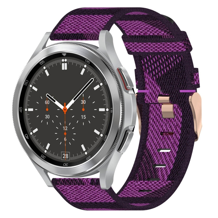 20mm Nylon Woven Watch Band, For Samsung Galaxy Watch4 40mm, For Samsung Galaxy Watch4 44mm, For Samsung Galaxy Watch4 Classic 46mm