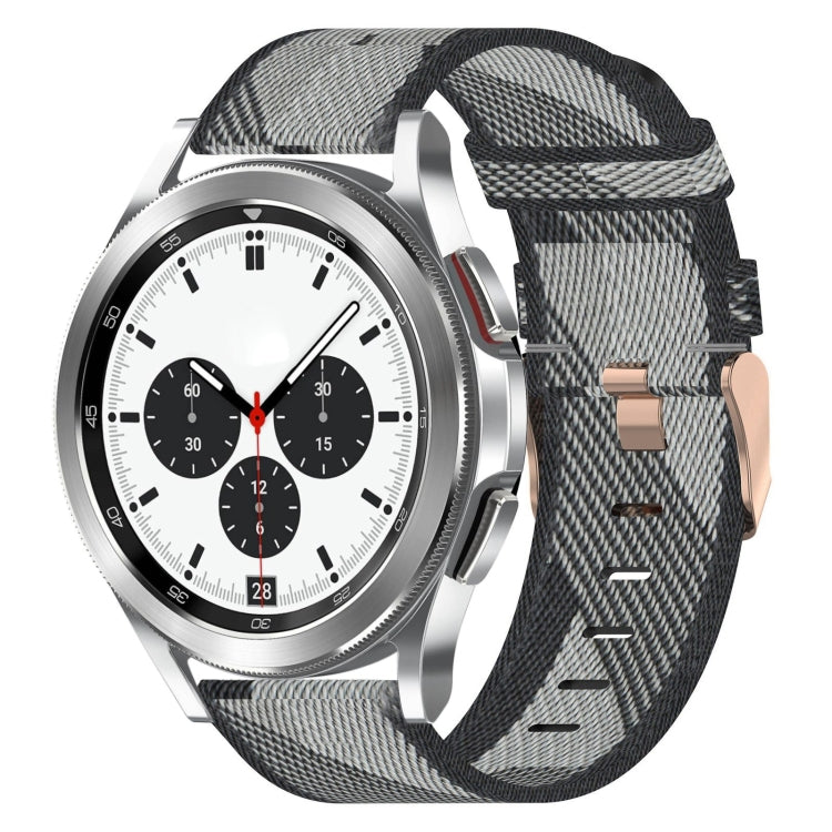 20mm Nylon Woven Watch Band, For Samsung Galaxy Watch4 Classic 42mm, For Samsung Galaxy Watch Active 2