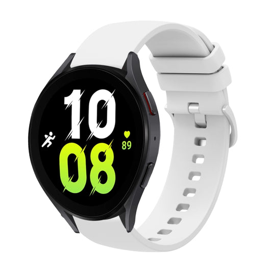 20mm Solid Color Soft Silicone Watch Band, For Samsung Galaxy Watch5 44mm, For Samsung Galaxy Watch5 Pro 45mm