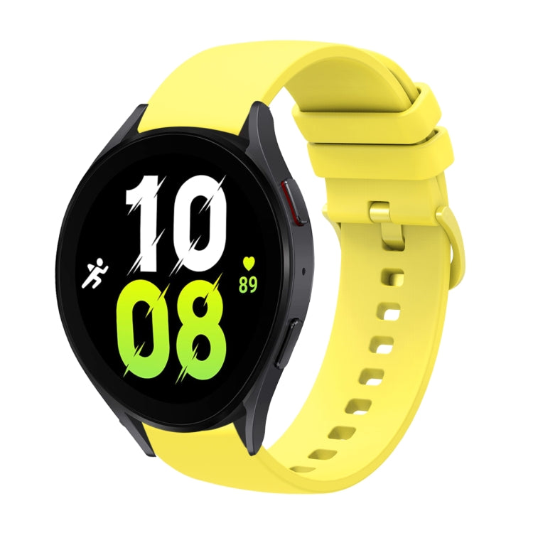 20mm Solid Color Soft Silicone Watch Band, For Samsung Galaxy Watch5 44mm, For Samsung Galaxy Watch5 Pro 45mm