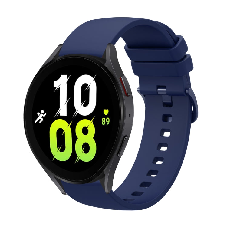 20mm Solid Color Soft Silicone Watch Band, For Samsung Galaxy Watch5 44mm, For Samsung Galaxy Watch5 Pro 45mm