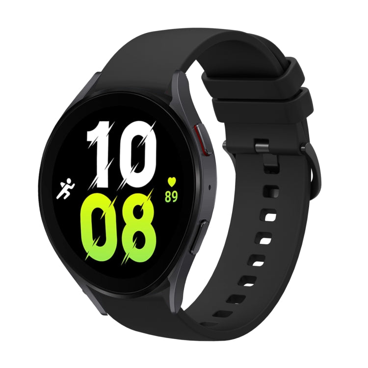 20mm Solid Color Soft Silicone Watch Band, For Samsung Galaxy Watch5 44mm, For Samsung Galaxy Watch5 Pro 45mm