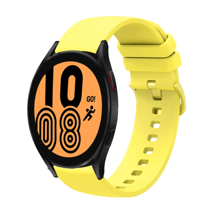 20mm Solid Color Soft Silicone Watch Band, For Samsung Galaxy Watch4 40mm, For Samsung Galaxy Watch4 44mm
