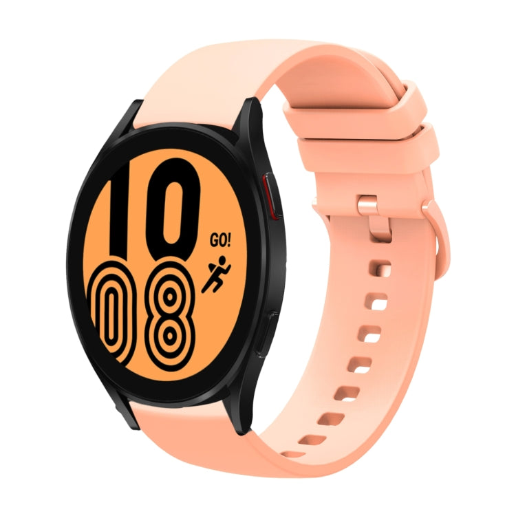 20mm Solid Color Soft Silicone Watch Band, For Samsung Galaxy Watch4 40mm, For Samsung Galaxy Watch4 44mm