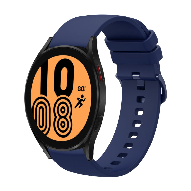 20mm Solid Color Soft Silicone Watch Band, For Samsung Galaxy Watch4 40mm, For Samsung Galaxy Watch4 44mm