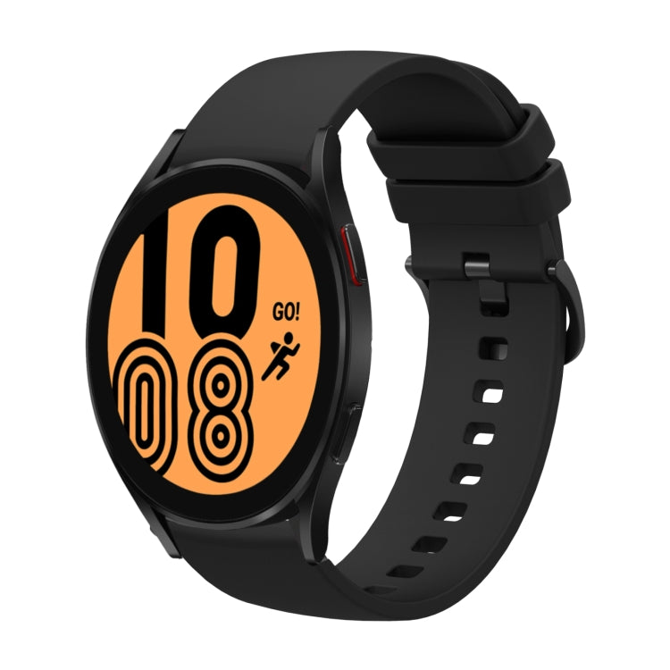 20mm Solid Color Soft Silicone Watch Band, For Samsung Galaxy Watch4 40mm, For Samsung Galaxy Watch4 44mm