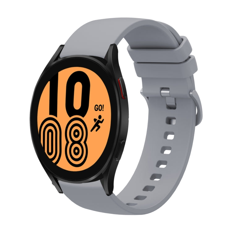 20mm Solid Color Soft Silicone Watch Band, For Samsung Galaxy Watch4 40mm, For Samsung Galaxy Watch4 44mm