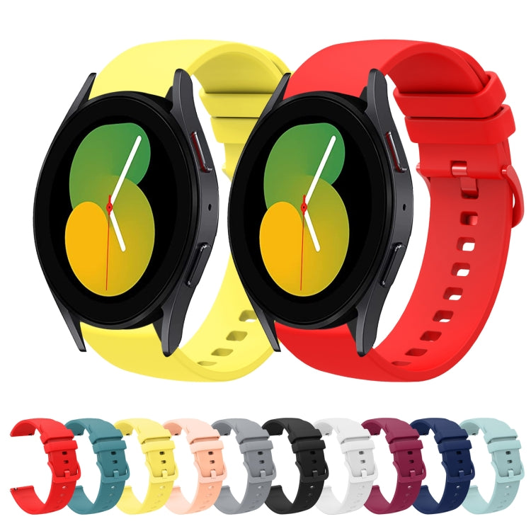 20mm Solid Color Soft Silicone Watch Band, For Samsung Galaxy Watch5 40mm, For Samsung  Galaxy Watch 4 Classic 42mm