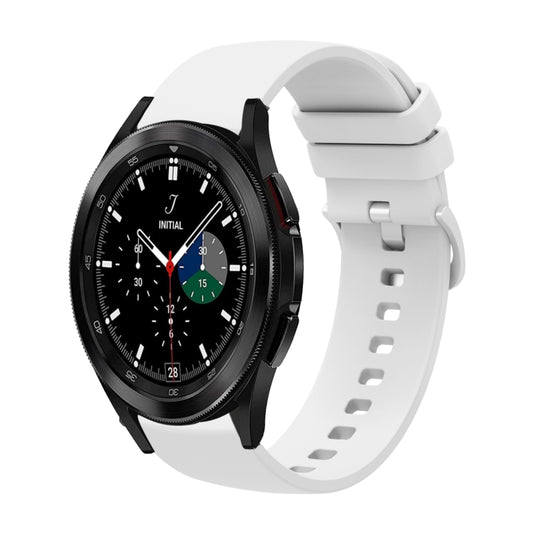 20mm Solid Color Soft Silicone Watch Band, For Samsung  Galaxy Watch 4 Classic 46mm, For Samsung Galaxy Watch3 41mm
