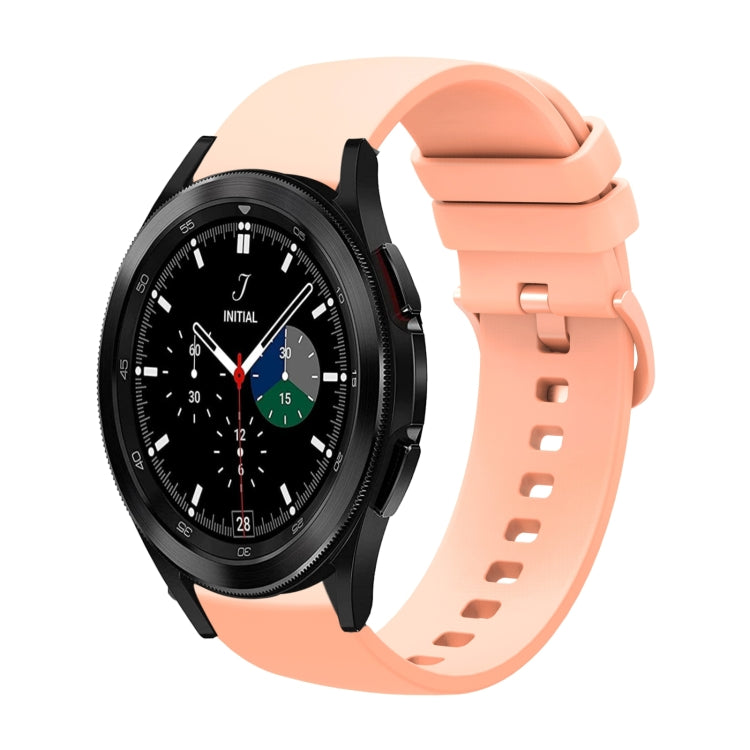 20mm Solid Color Soft Silicone Watch Band, For Samsung  Galaxy Watch 4 Classic 46mm, For Samsung Galaxy Watch3 41mm