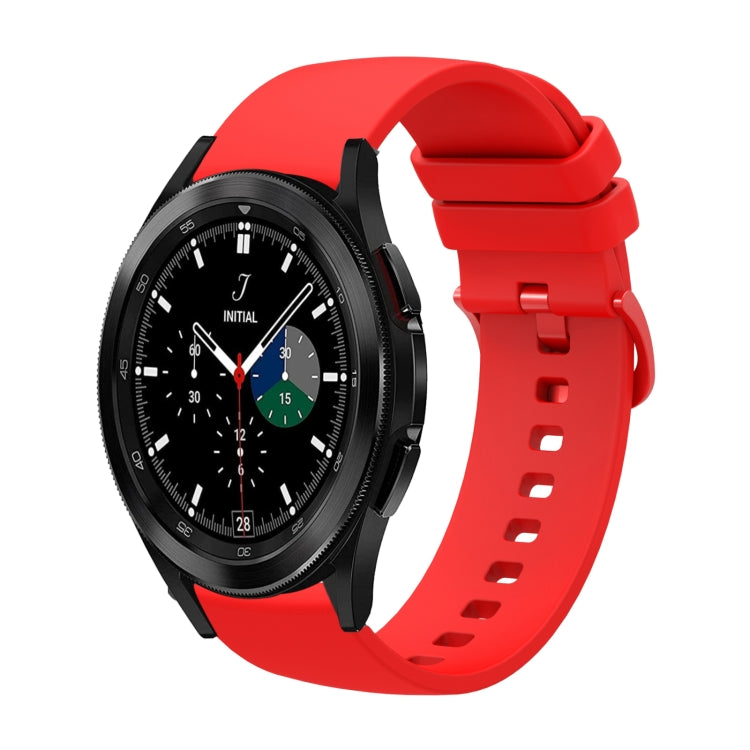 20mm Solid Color Soft Silicone Watch Band, For Samsung  Galaxy Watch 4 Classic 46mm, For Samsung Galaxy Watch3 41mm