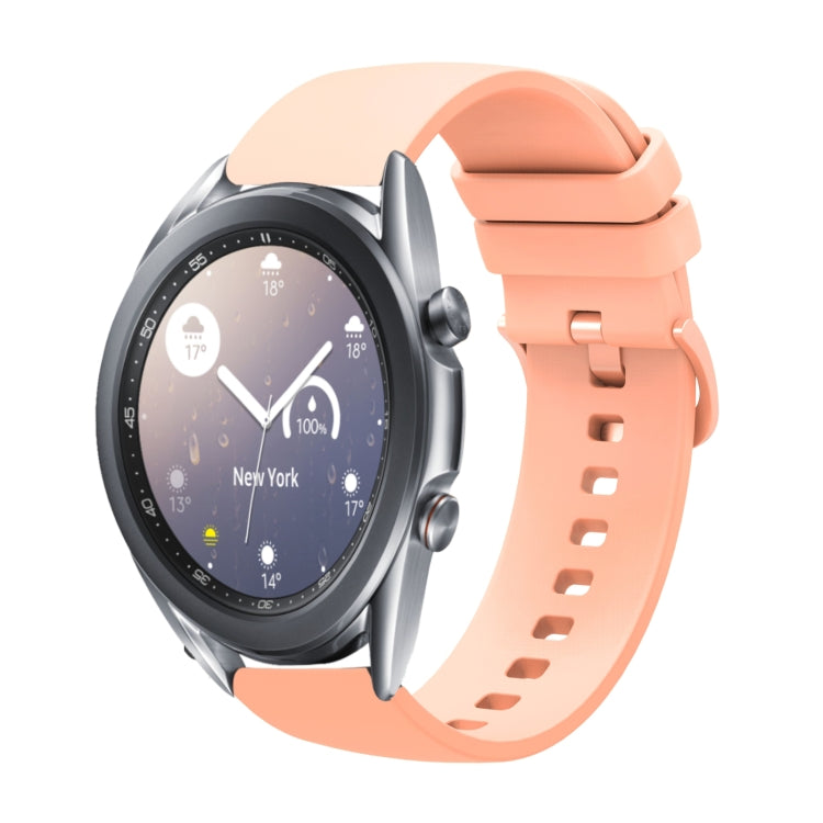 20mm Solid Color Soft Silicone Watch Band, For Samsung  Galaxy Watch 4 Classic 46mm, For Samsung Galaxy Watch3 41mm