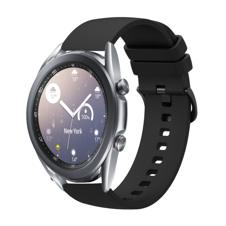 20mm Solid Color Soft Silicone Watch Band, For Samsung  Galaxy Watch 4 Classic 46mm, For Samsung Galaxy Watch3 41mm